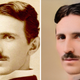 A classic portrait of Nikola Tesla colorized and enhanced using the new Time-Travel Rephotography technique.